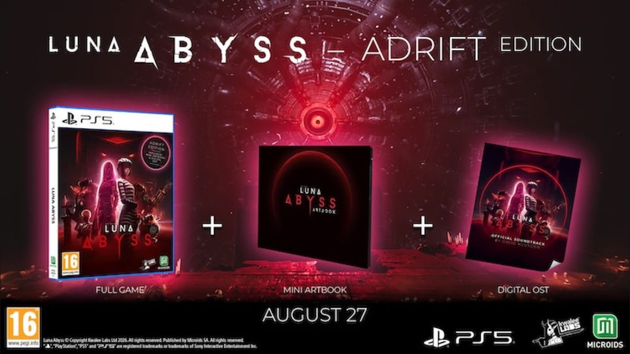 Luna Abyss Adrift Edition arriva domani su PlayStation 5 in versione fisica