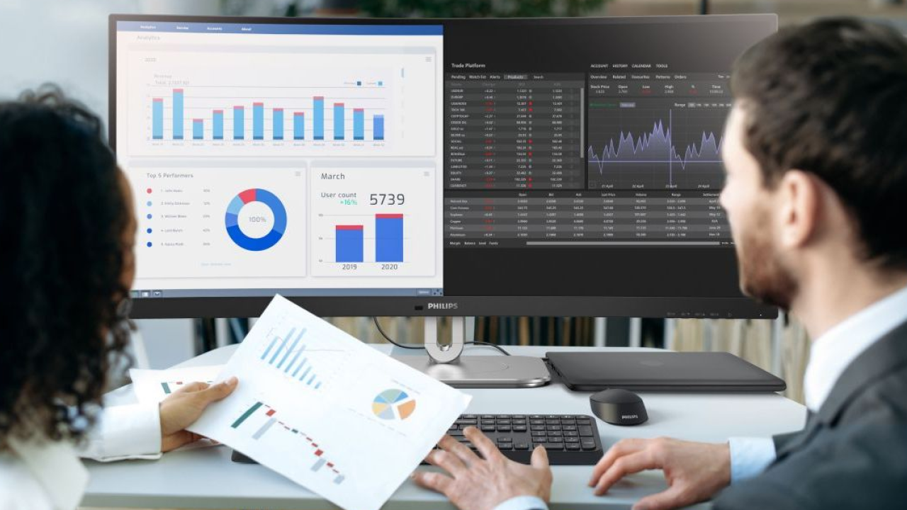 Philips presenta il nuovo monitor curvo 34B2U5900C con tecnologia Dual Mode e ricarica a 140W