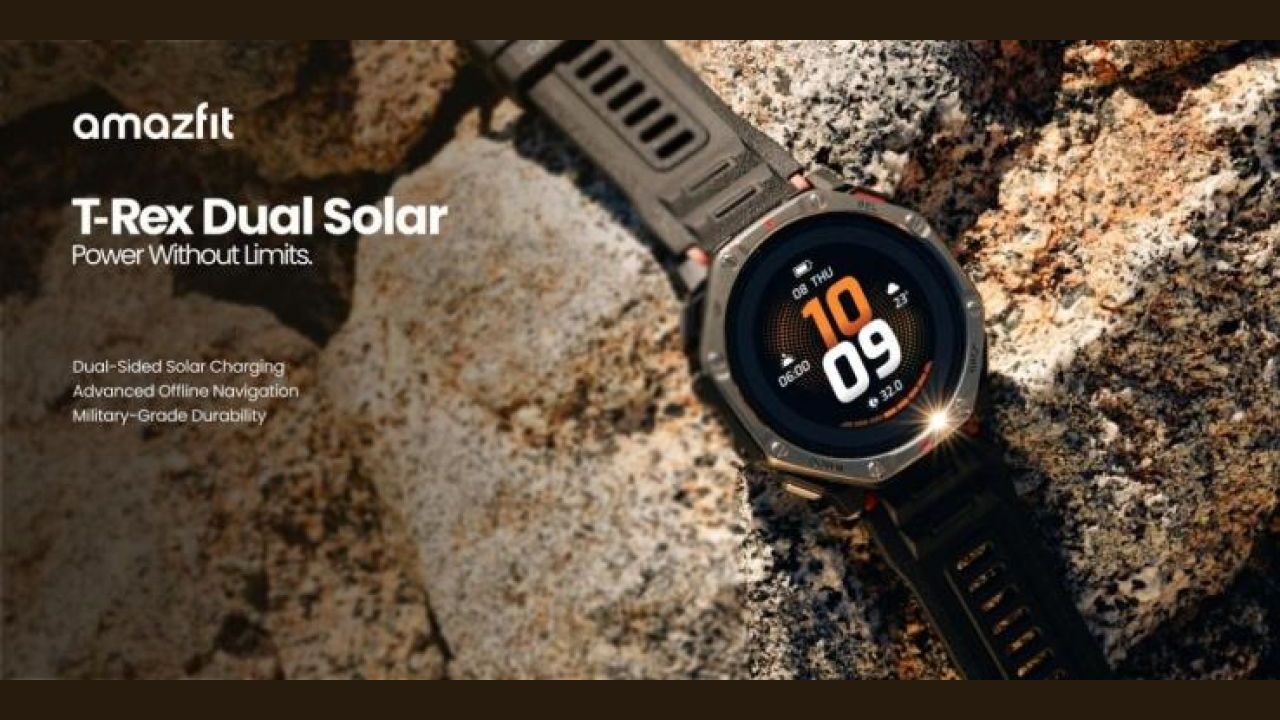 Display AMOLED e doppia ricarica solare per il rivoluzionario orologio sportivo di Amazfit